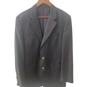 Lauren Ralph Lauren Men's Wool Blazer Jacket Gold Buttons Navy Business‎ 40R